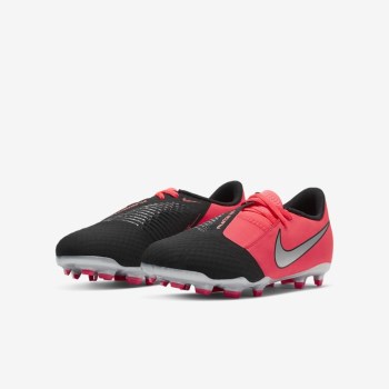 Nike Jr. Phantom Venom Academy FG - Nagyobb Gyerek Focicipő - Piros/Fekete/Metal Titán